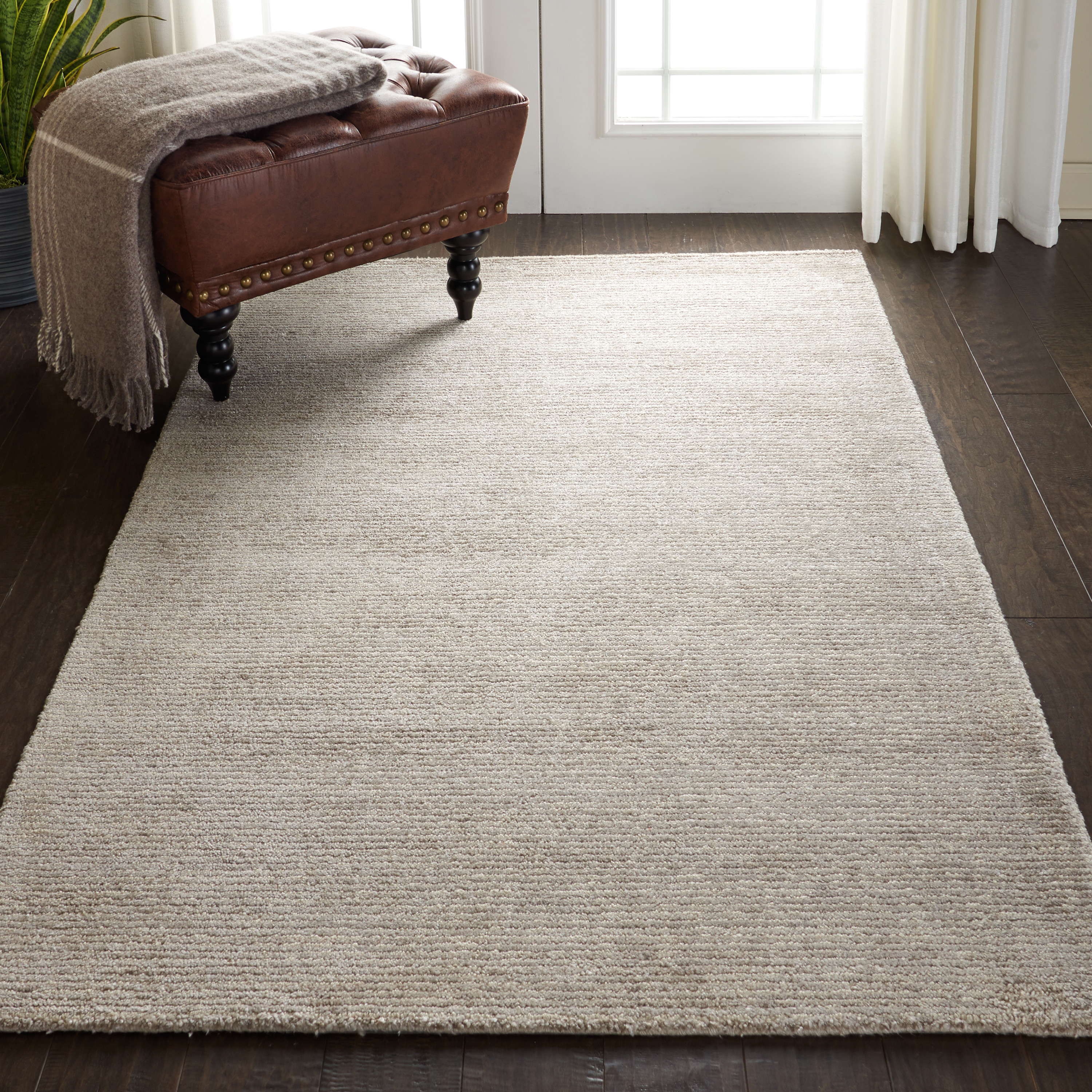 Nourison Weston 5'3" x 7'5" Oatmeal Modern Indoor Rug