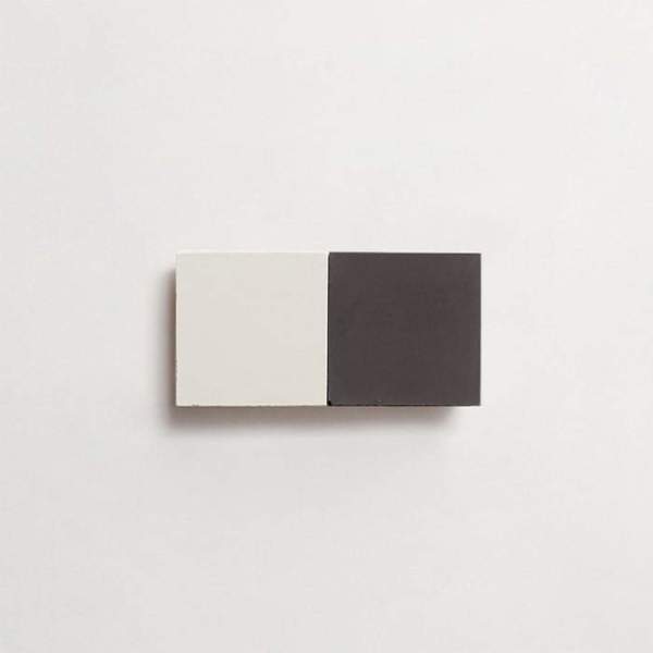cement: mythology checkerboard | dartmoor | grande | matte | duo | paste + charcoal | sample 