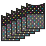 Teacher Created Resources&reg; Chalkboard Brights Magnetic Storage Pocket, Pack of 6 TCR20770-6