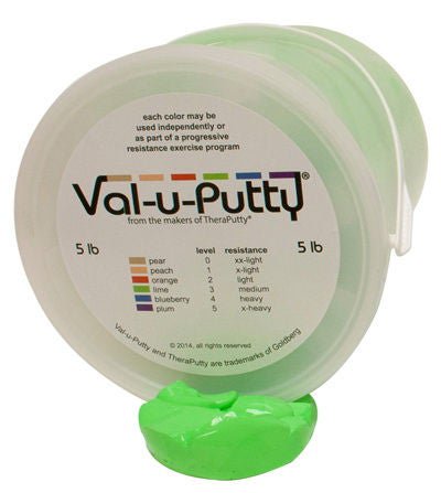 Fabrication Enterprises PUTTY, EXERCISE VAL-U-PUTTY LIME 5LB