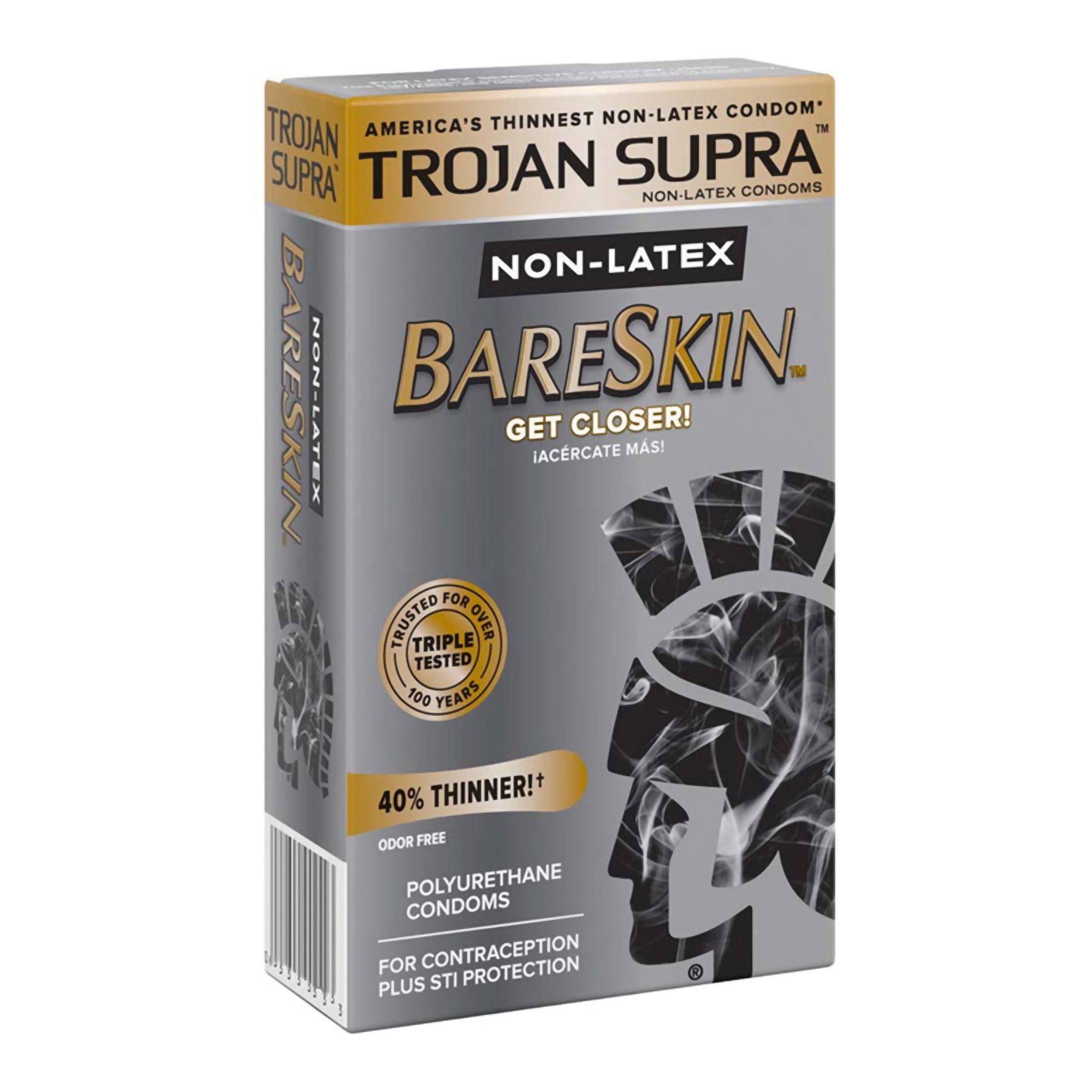 Trojan™ BareSkin™ Supra™ Polyurethane Lubricated Condom