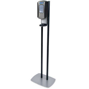 GOJO, PURELL® LTX-12™, Floor Stand, 1200ml, Black/Chrome, Automatic Dispenser