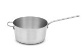 8 ½-quart Wear-Ever® tapered aluminum saucepan with natural finish and plated handle