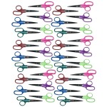 Charles Leonard Children's 5" Scissors, Pointed Tip, Assorted Colors, Pack of 36 CHL77505-36