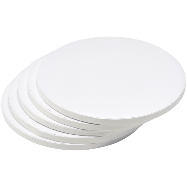 10" Round White Foil Cake Board