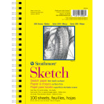 Strathmore 300 Series Sketch Pad Side Wire Binding 100 Sheets 5.5x8.5  inch