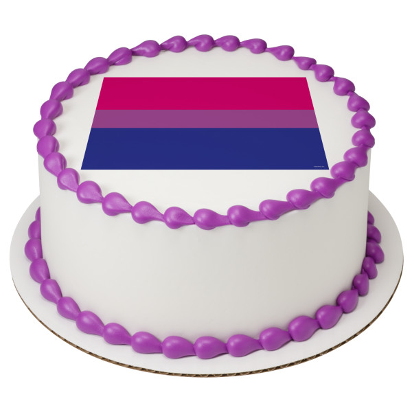 Bisexual Pride Flag PhotoCake® Edible Image®