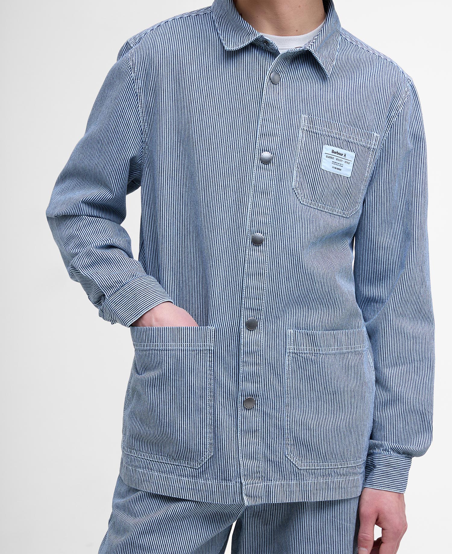 Overshirt Tindale con motivo a righe image number 4