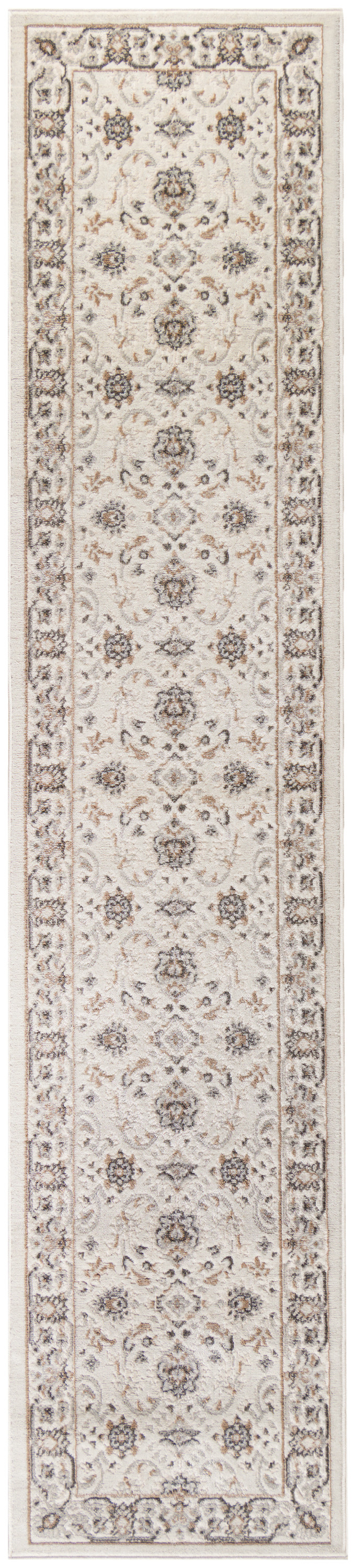 Nourison Serenity Home 2'2" x 7'6" Ivory Mocha Vintage Indoor Rug