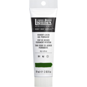 Professional Heavy Body Acrylic Paint, 59 mL Tube, Hooker's Green Hue Permanent