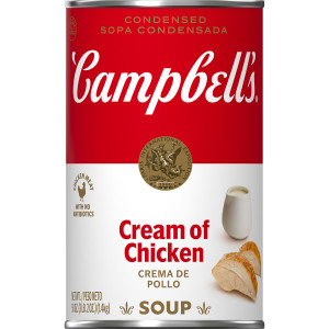 Campbell’s Condensed Cream of Chicken Soup, 50 Ounce Cans, 12-Pack