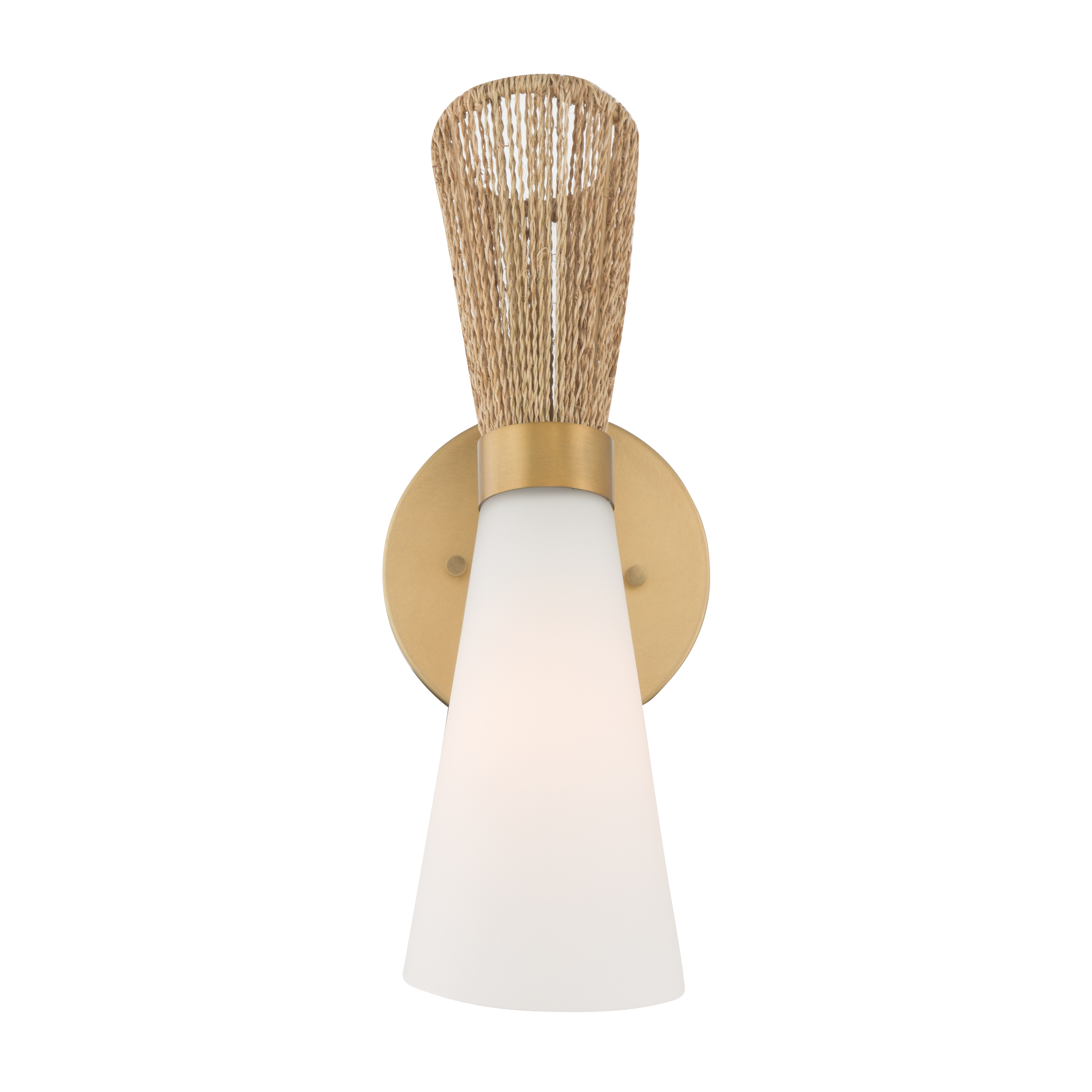 1-Light Wall Sconce - Legacy Brass with Etched Opal Glass - alternate view