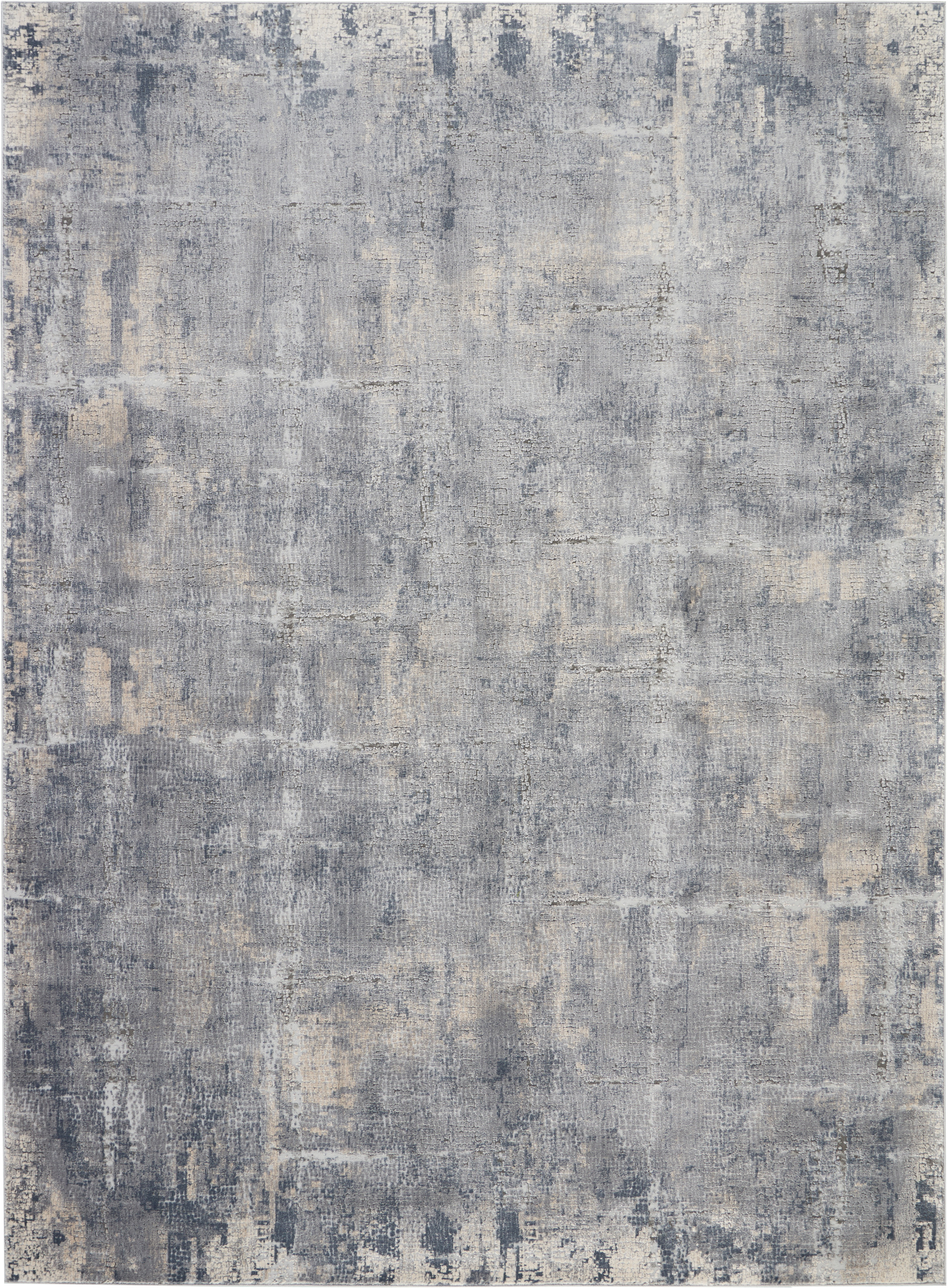 Nourison Rustic Textures 9'3" x 12'9" Grey Beige Modern Indoor Rug