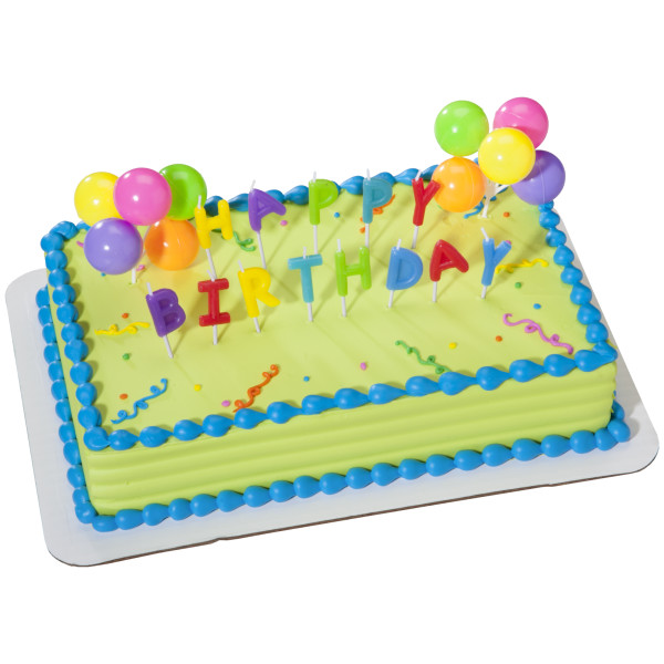 Happy Birthday Neon Candles DecoSet®