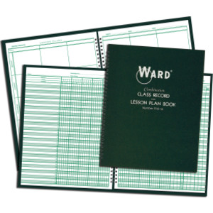 Combination 9-10 Week Class Record + 6 Period Lesson Plan Book
