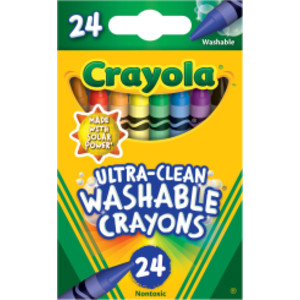 Ultra-Clean Washable Crayons, 24 Count
