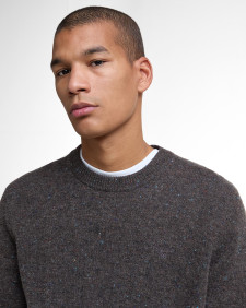 Tainsbury Crew Neck Jumper Dark Oak