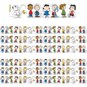 Peanuts&reg; Character Lineup Extra Wide Die-Cut Deco Trim&reg;, 37 Feet Per Pack, 6 Packs