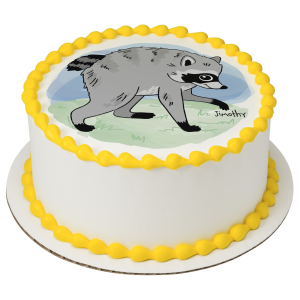 Jimothy the Raccoon PhotoCake® Edible Image®