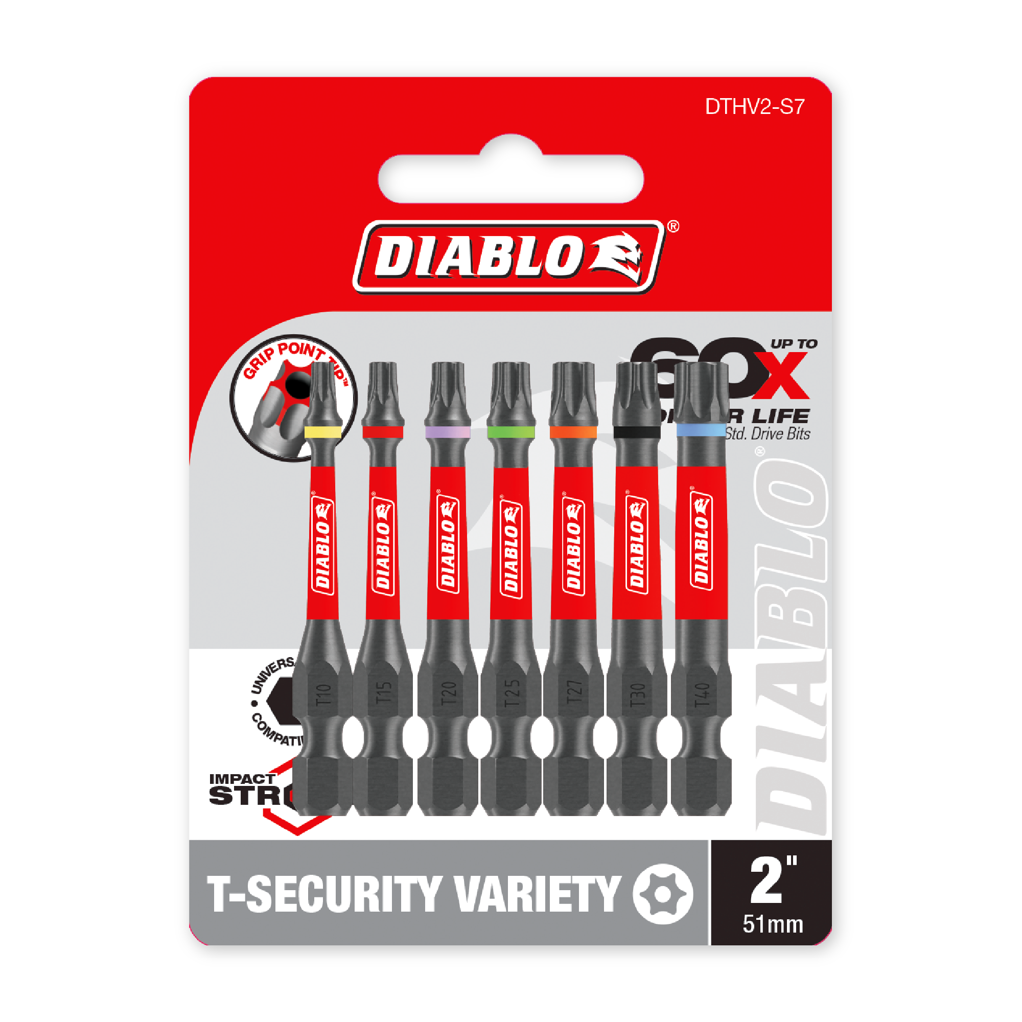 Diablo 2 in. Torx Security Drive Bit Variety Pack in its retail packaging, ready for the job box or tool bag