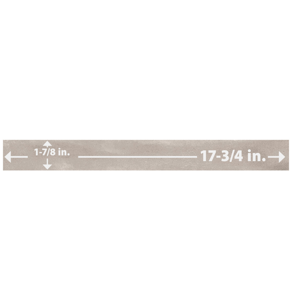 Tucson Greige 1-7/8 in. x 17-3/4 in. Porcelain Floor and Wall Tile