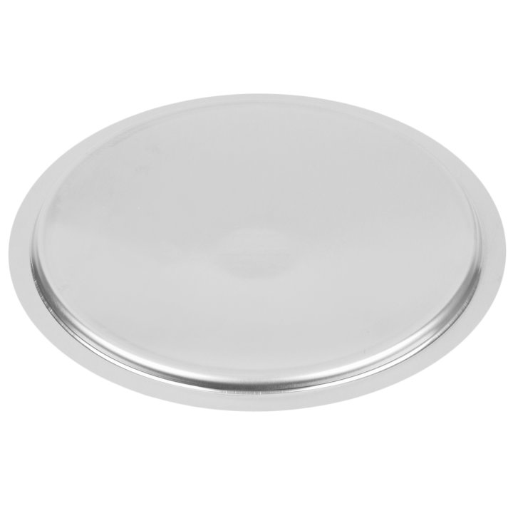 9 13/16-inch Wear-Ever® domed aluminum cover with satin finish and dipped handle
