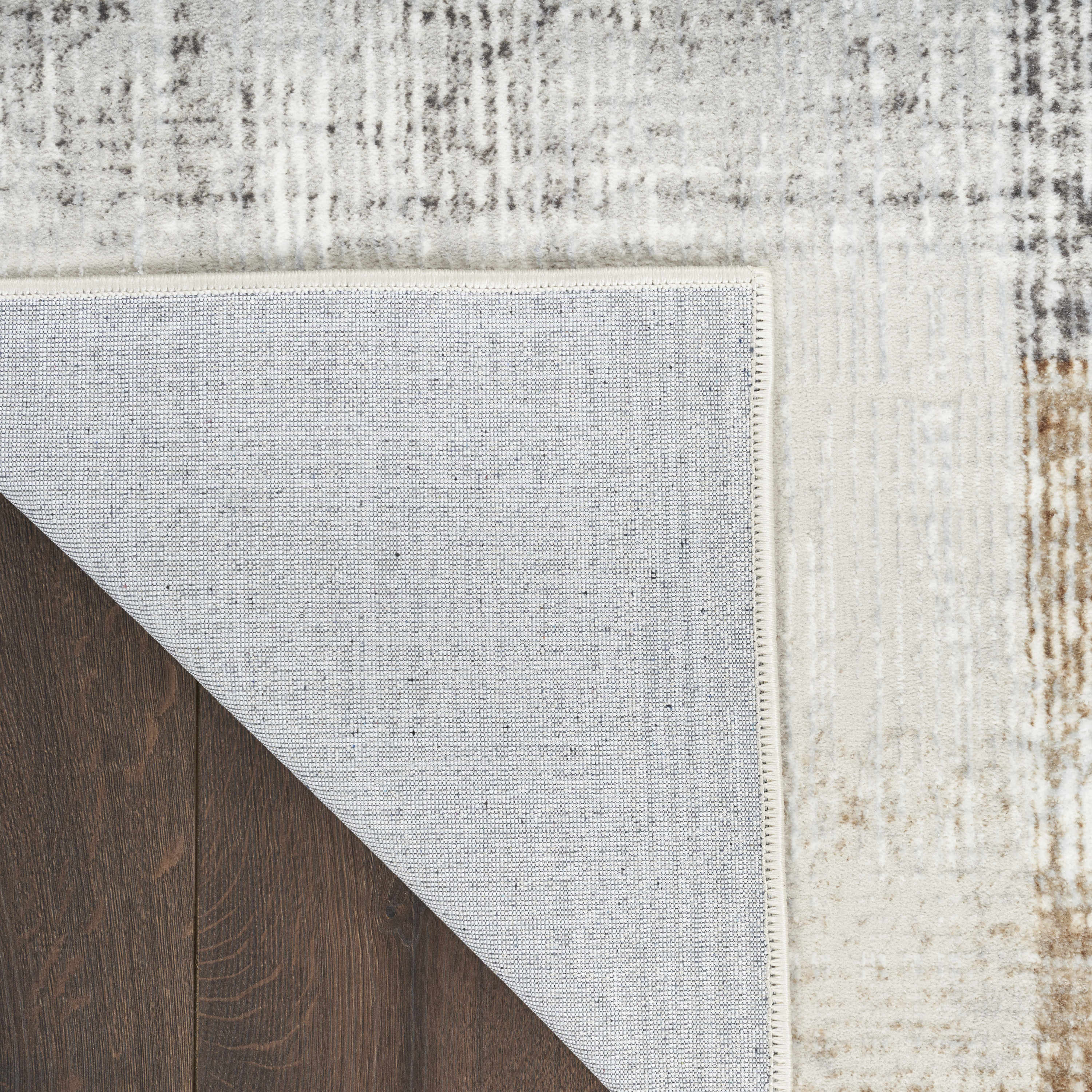 Nourison Sparkle 2'3" x 7'6" Grey Modern Indoor Rug