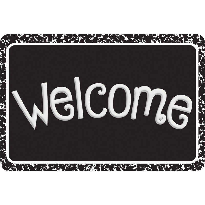 The Original Fun Mat™, Welcome Mat, 15.5" x 23.5", Black Composition Welcome