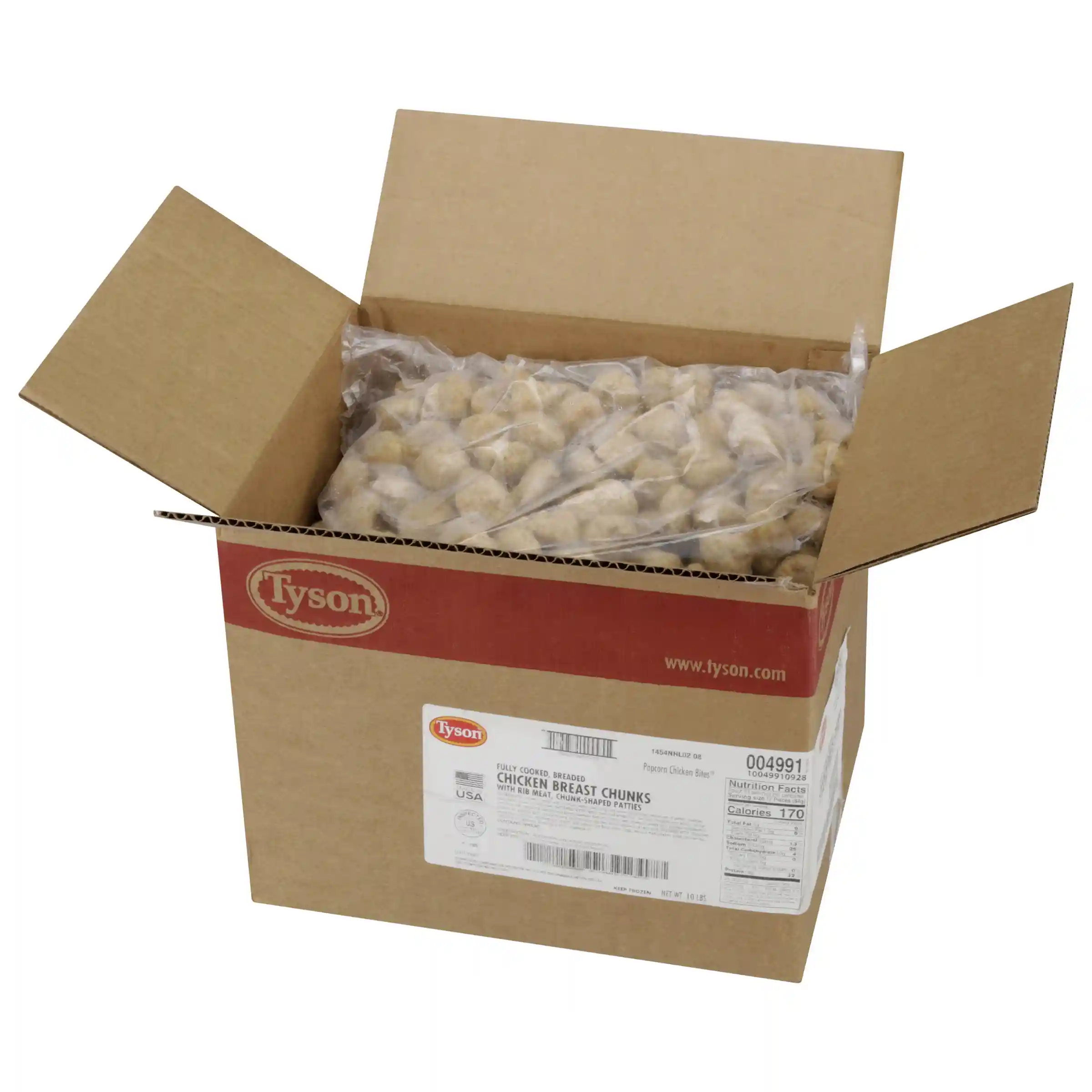 Tyson® Fully Cooked Breaded Popcorn Chicken Bites® Chicken Chunks_image_4