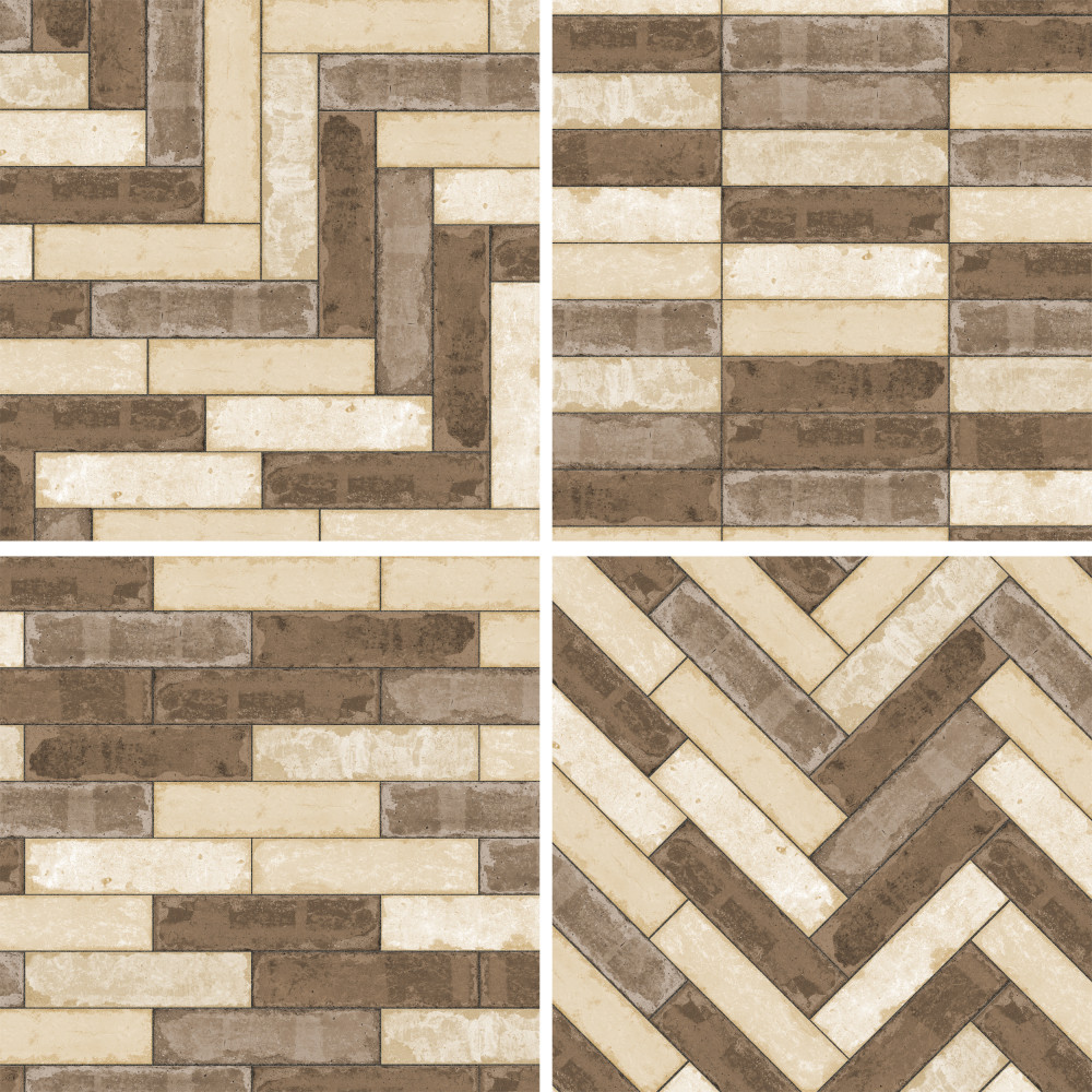 Brickyard Beige 3 in. x 11-3/4 in. Porcelain Floor and Wall Tile