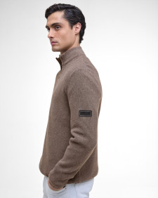 Maglione Crawley con zip corta 