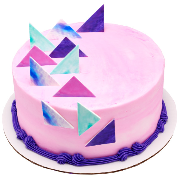 Watercolor Triangles Sweet Décor® Printed Edible Decorations