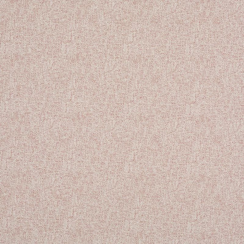 Textured pink-beige wallpaper, densely speckled with fine reddish dots, covering a flat wall and creating a subtle woven appearance in soft, even indoor lighting.
