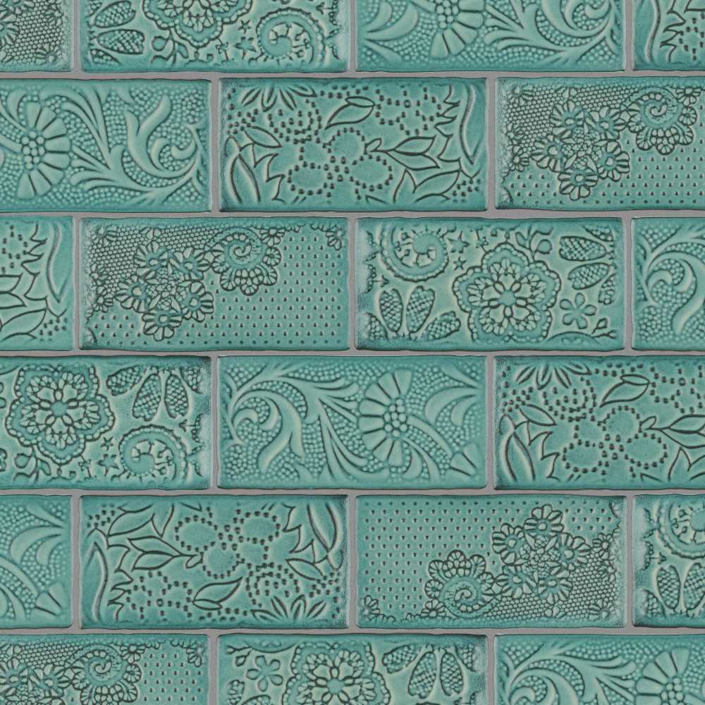 Antic Feelings Lava Verde 3x6 Rectangle Ceramic Wall Only Digital Pattern