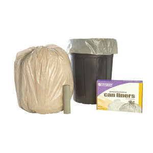 NSN8105015171379, AbilityOne®, SKILCRAFT LLDPE Liner, 45 gal Capacity, 40 in Wide, 46 in High, 1 Mils Thick, Gray