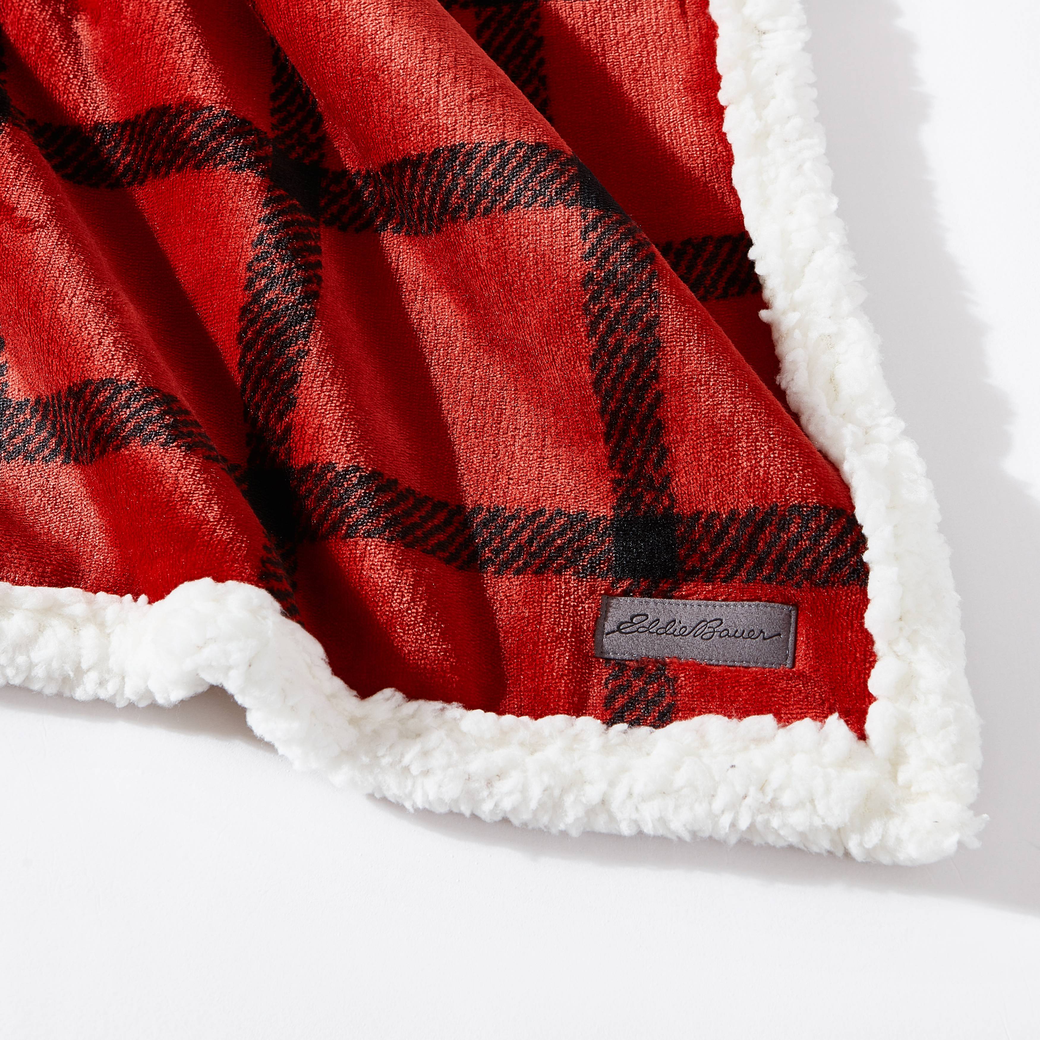 Eddie Bauer Plush-Fleece Throw Blanket