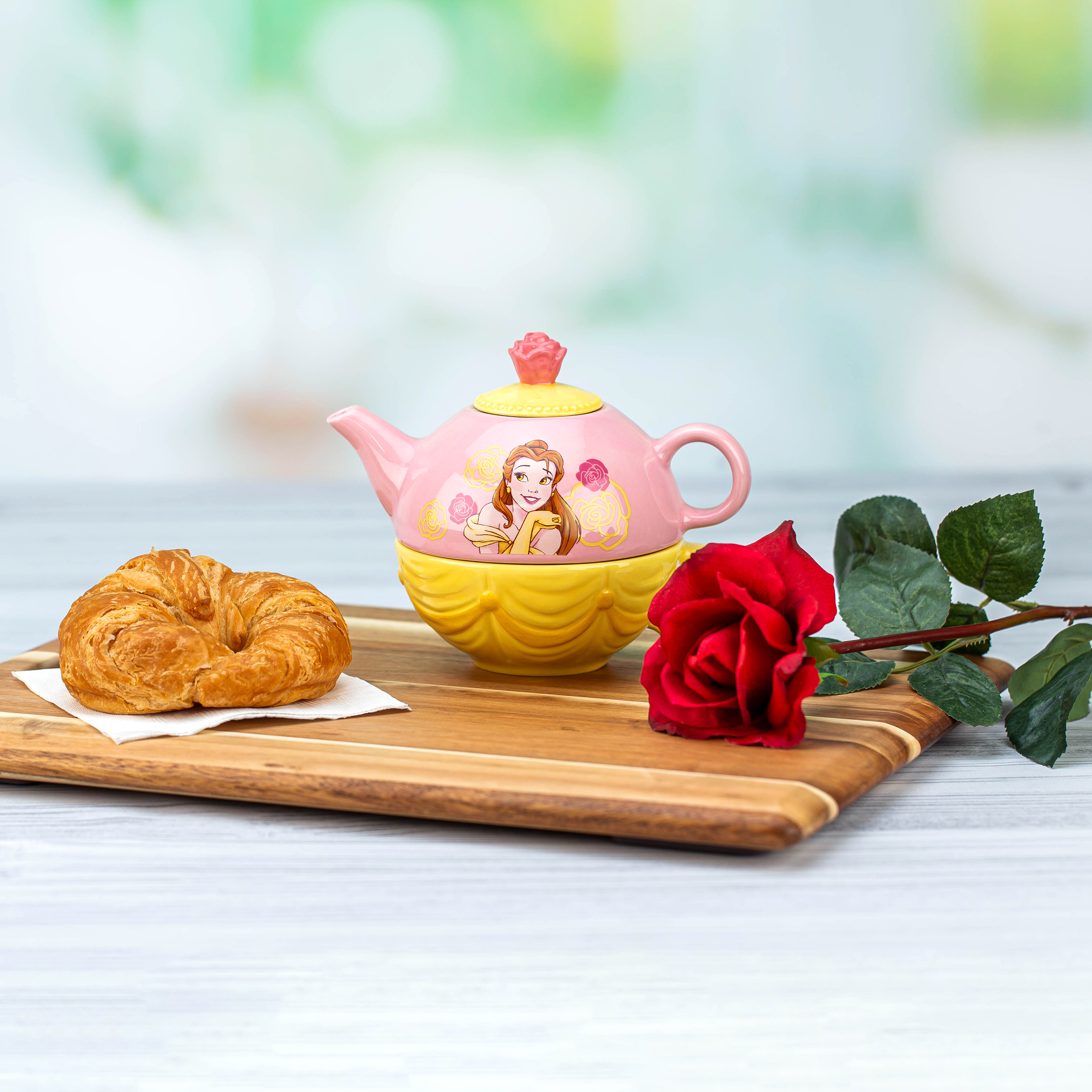 Disney Princess Sculpted Ceramic Tea Set, Princess Belle, 4-piece set slideshow image 8 Disney Princess Sculpted Ceramic Tea Set, Princess Belle, 4-piece set slideshow image 8