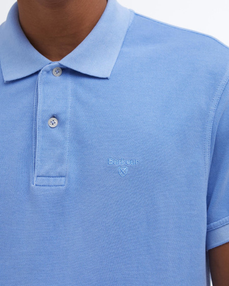 Washed-Out Sports Polo Shirt