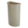 Rubbermaid Commercial, Untouchable, 21 gal, Resin, Beige, Round, Receptacle