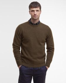 Essential Crew-Neck Jumper Willow Green