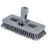 Unger, SmartColor, 8in, Swivel Brush, Plastic Bristles, Gray