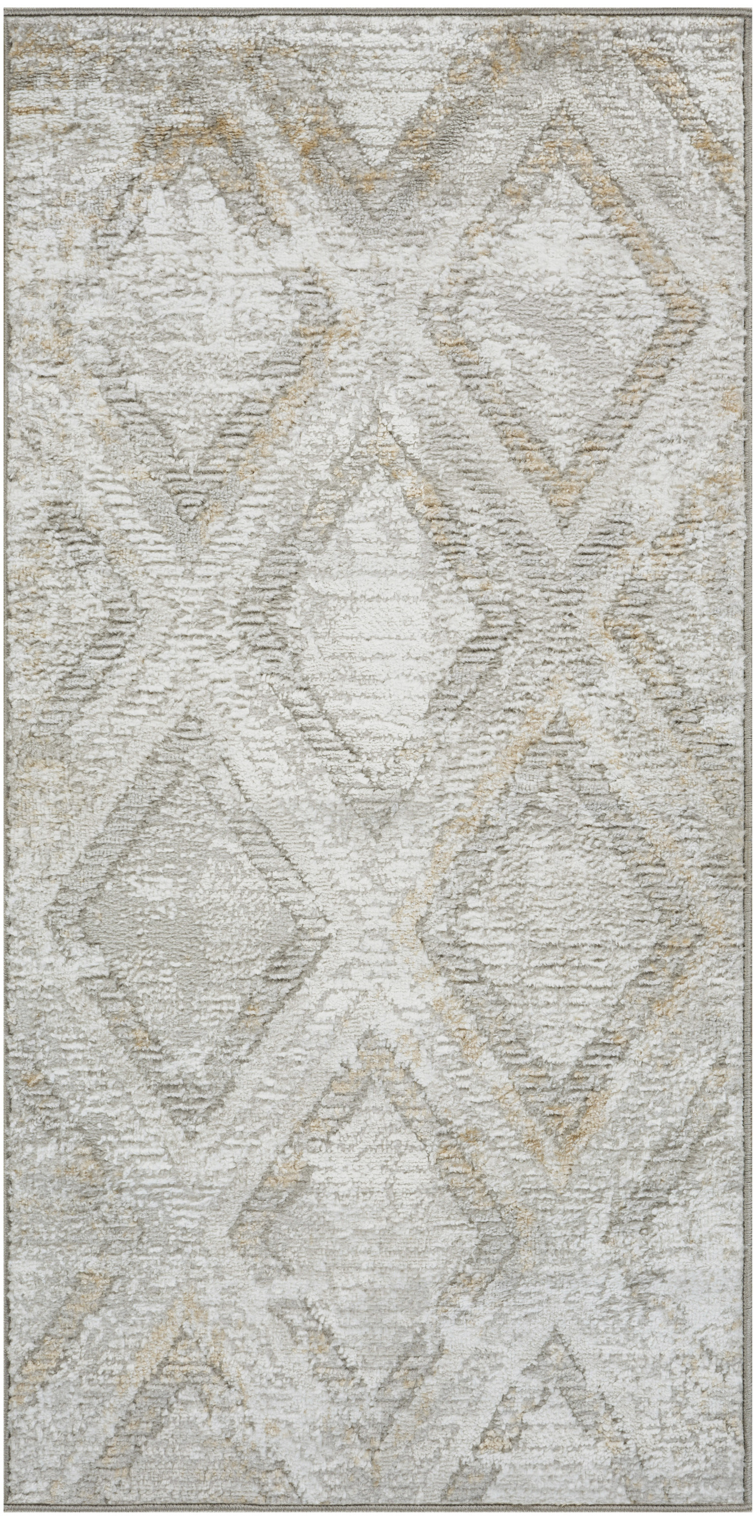 Nourison Dekor 2' x 4' Grey Modern Indoor Rug
