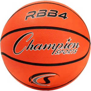 Intermediate Rubber Basketball, Size 6, Orange