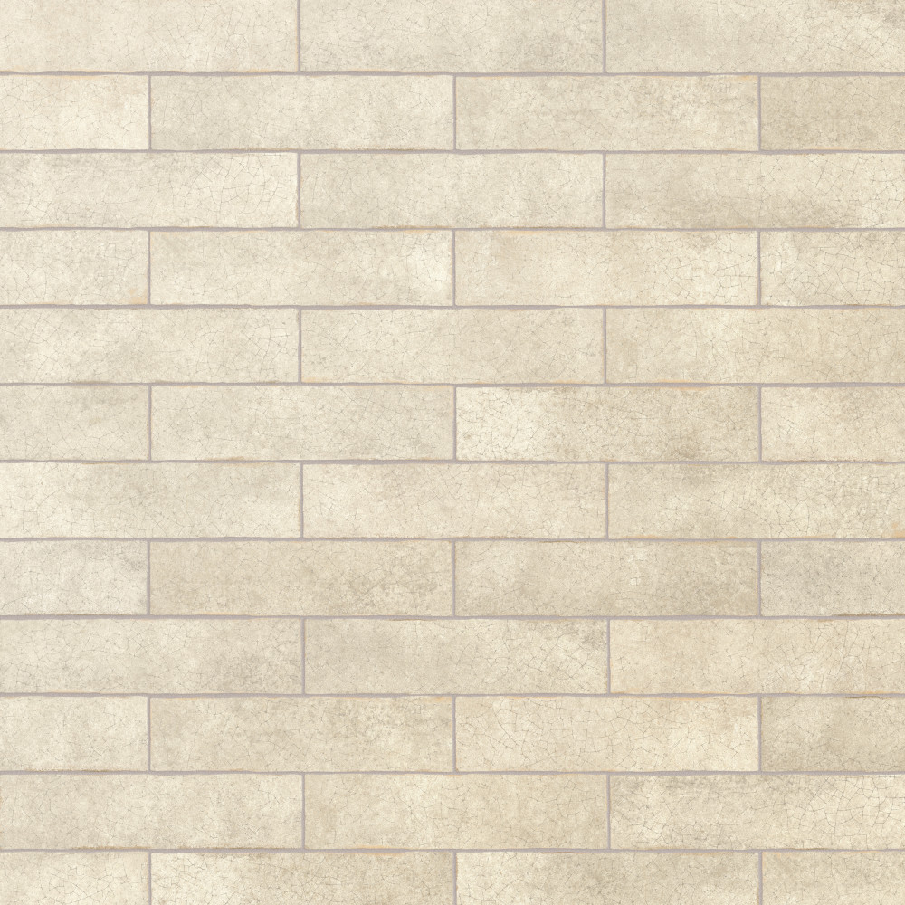 Crackle Cream 2.88x11.88 Rectangle Ceramic Wall Only Digital Pattern