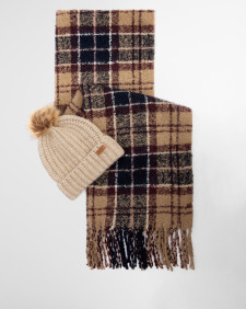 Set regalo berretto e sciarpa tartan Saltburn 