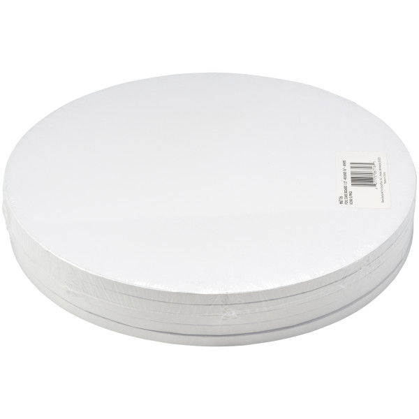16" Round White Foil Cake Board