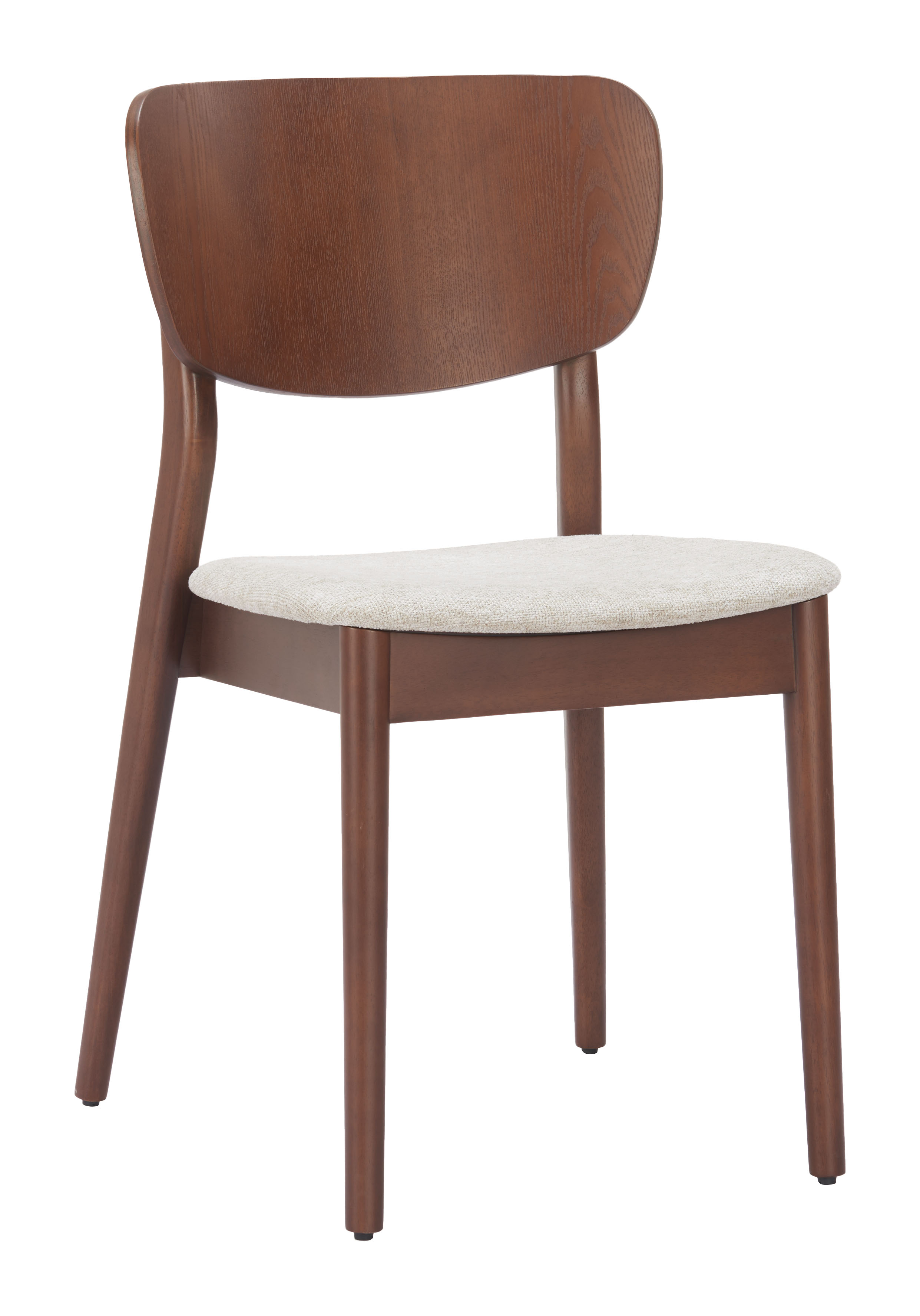 Kellua Dining Chair (Set of 2) Beige & Walnut product image