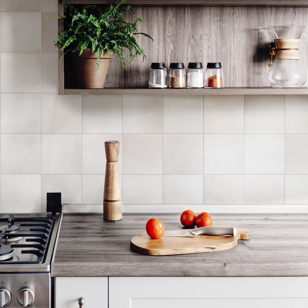 Matter Bone 6 in. x 6 in. Porcelain Floor and Wall Tile
