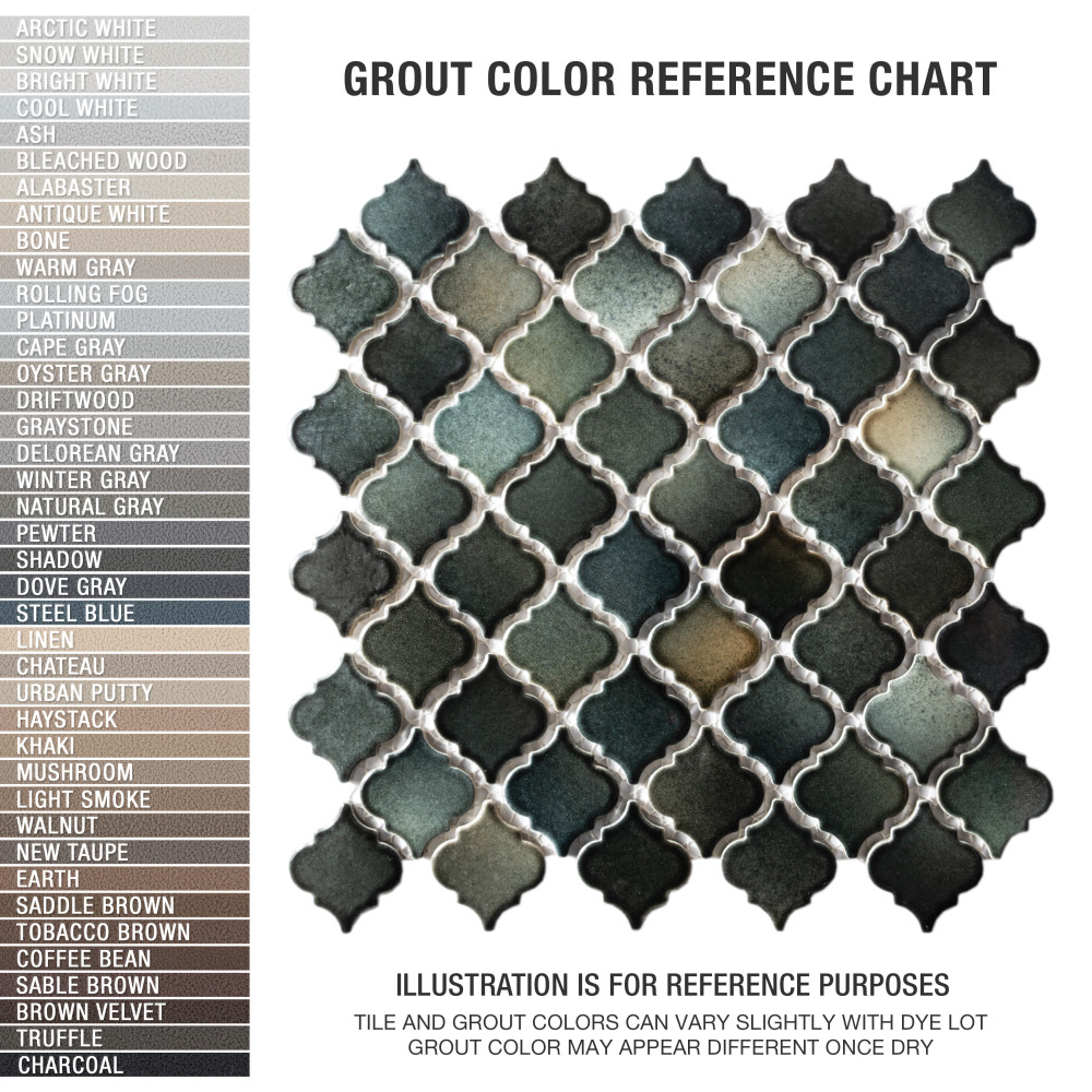 Hudson Tangier Stormy Night 12-3/8 in. x 12-3/8 in. Porcelain Mosaic Tile