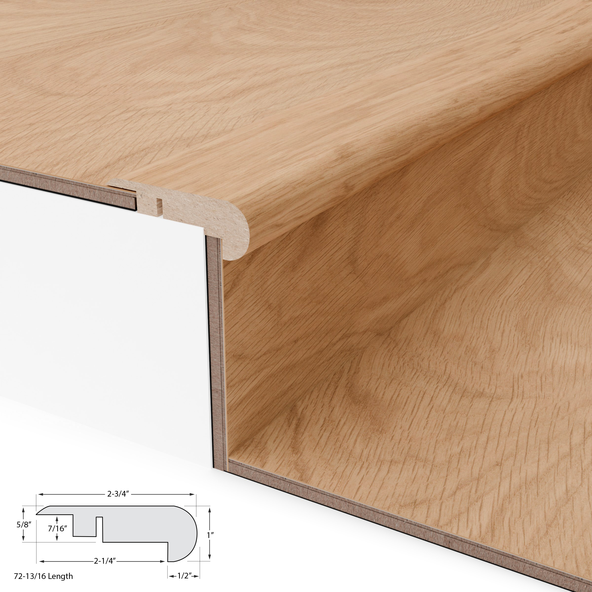 Surf Shop Stair Nosing Overlap 12mm view 3